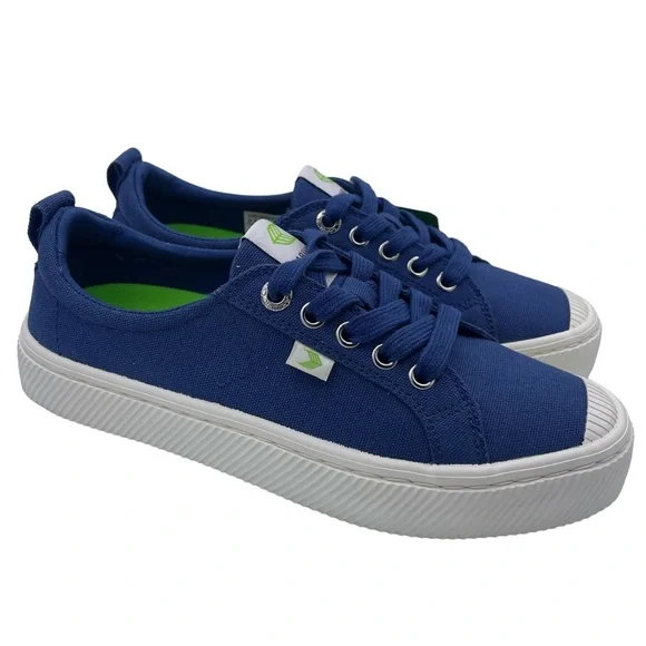 Cariuma Shoes Cariuma Unisex Oca Low Shadow Blue Canvas